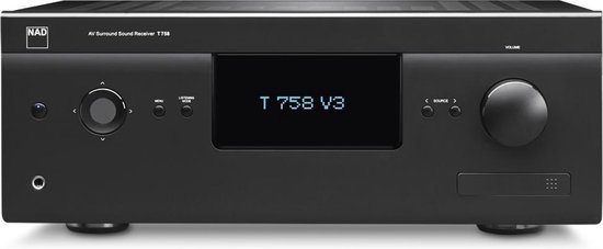 NAD T 758 V3 420W 7.1kanalen Surround Zwart AV receiver