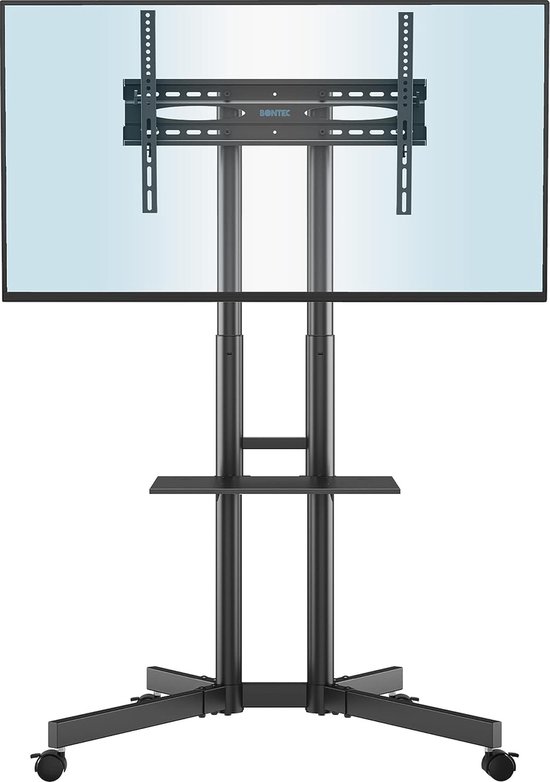 TV Standaard Verrijdbaar voor 32-85 inch LCD LED plasma TV, TV Standaard Wieltjes tot 60kg, TV trolley op Wielen Max VESA 600x400mm