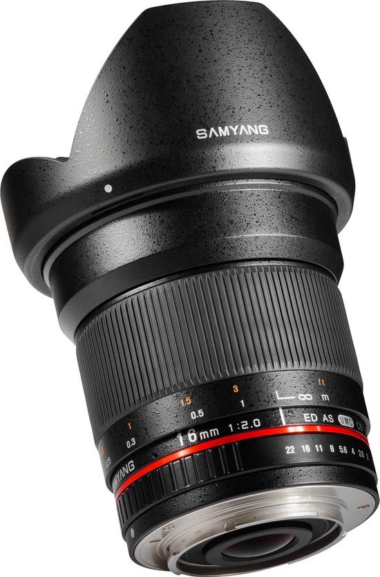 Samyang 16mm F2.0 ED AS UMC CS - Prime lens - geschikt voor Canon