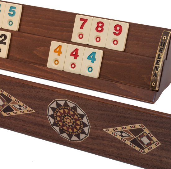 Handgemaakte Rummy Speelset - Okey - Luxe uitgave - Inclusief Tas - Rummi