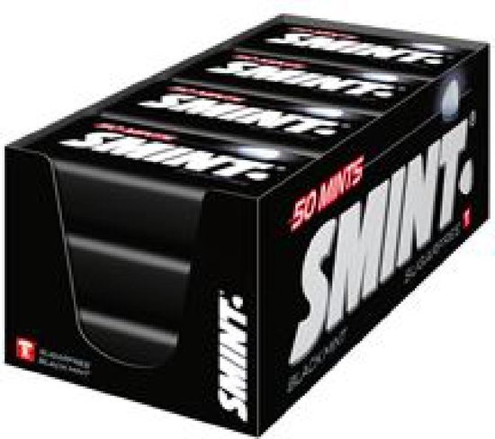 Smint XL tin blackmint 12 stuks