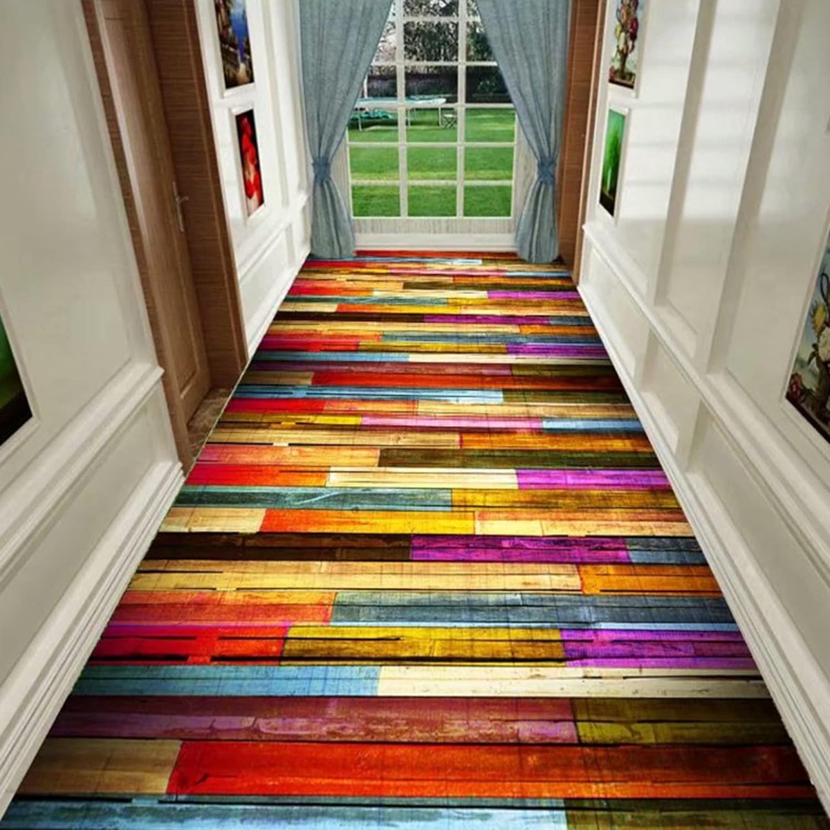Haltapijt, antislip, keukentapijt, zacht, modern, machinewasbaar, voor woonkamer, slaapkamer, hal, 5 ontwerpen 60x300