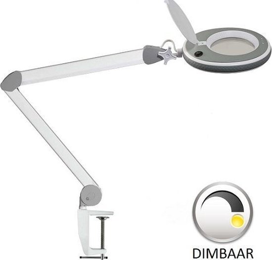 Loeplamp-LUMENO-statief-3 dioptrie-dimbaar