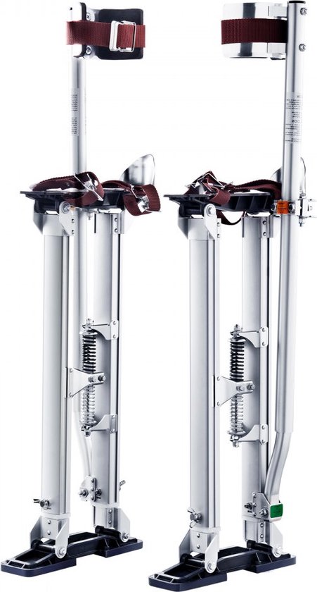 Dakta® Stelten Gipsplaten 24-40" Hoogte Verstelbare Aluminium Stelten Plafond Constructie 103kg Laadvermogen Schilders Stelten 27-29cm Voet Maat Voor schilderwerk woondecoratie boom snoeien elektrische werkzaamheden