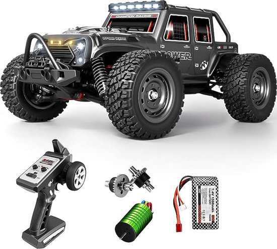 Nince Bestuurbare Auto - RC Auto - Speelgoed Auto - 70km/h - bestuurbare auto voor buiten - Speelgoed - Zwart - Sinterklaas Cadeau