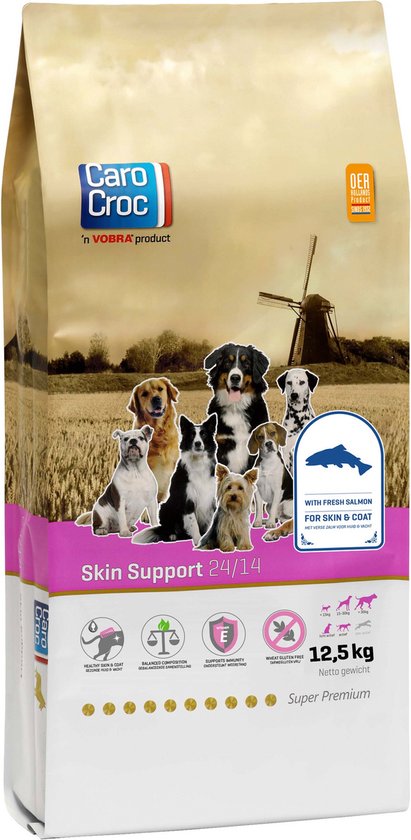 Carocroc Super Premium Skin Support 24/14 12,5 kg - Hond