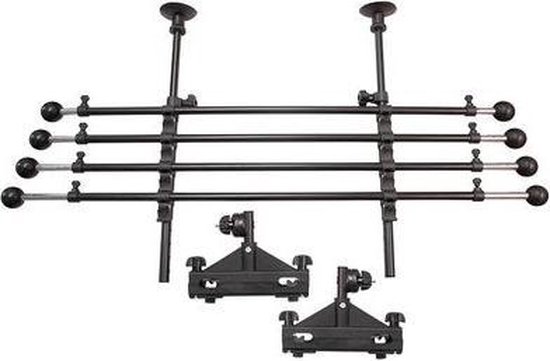 Car Plus Autohondenrek Universeel Staal/kunststof Zwart