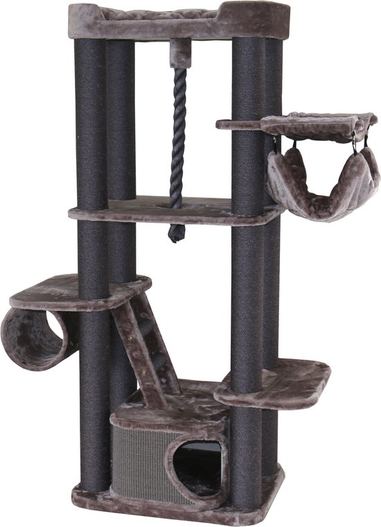 Adori Krabpaal Luna 70x60x178 cm - Krabpalen - Cappuccino&Grijs