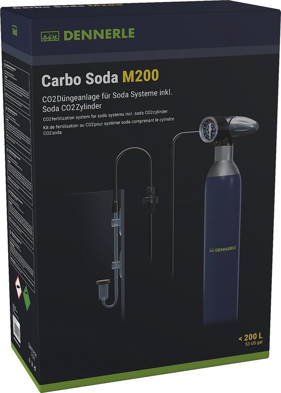 Dennerle Carbo Soda M200 - Aquarium CO2 systeem met sodafles - Voor Aquaria tot 200 Liter