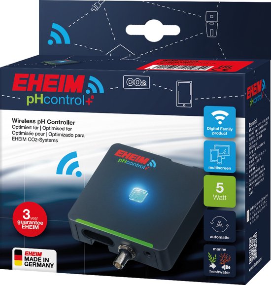 EHEIM pHcontrol+e - slimme controller voor het bewaken en bijstellen van de pH-waarde