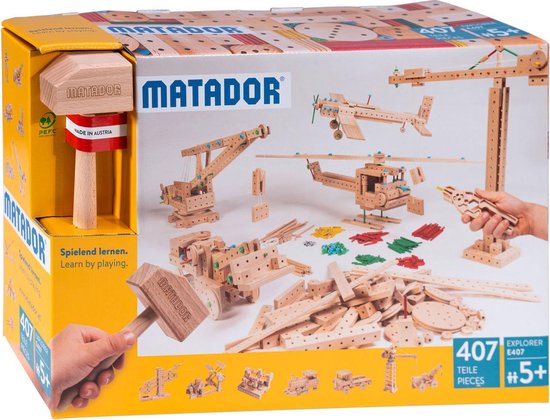 Matador Explorer 5+ 407-delig Klassik3 Houten bouwset