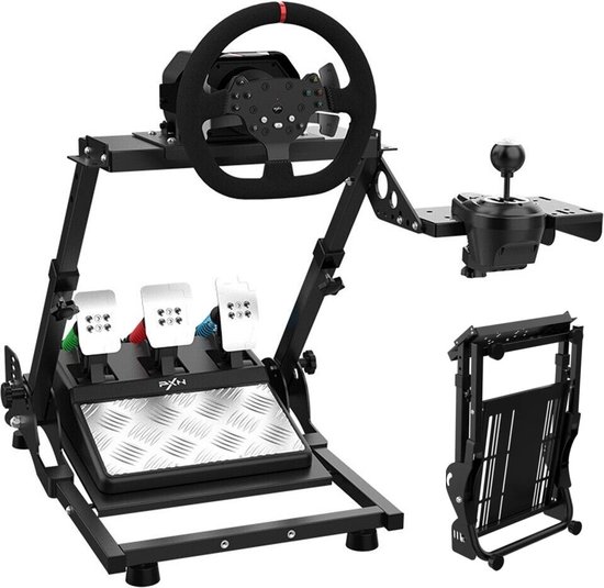 PXN - A10 - Wheel Stand Pro Versie - Racestuur standaard - Inklapbaar - Zwart - Voor Logitec - Fanatec - Thrustmaster - In Hoogte Verstelbaar