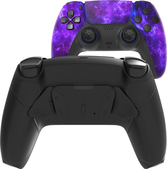 CS Draadloze Controller voor PS5 Dark Galaxy Custom