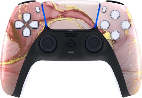 Clever Dualsense 5 Cosmic Pink Gold Marble Controller