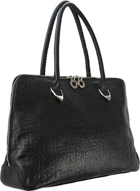 Hidesign lederen handtas 'Odette' zwart