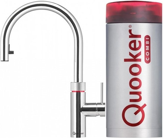 Quooker Flex Kokendwaterkraan  - C uitloop - COMBI Reservoir - Chroom