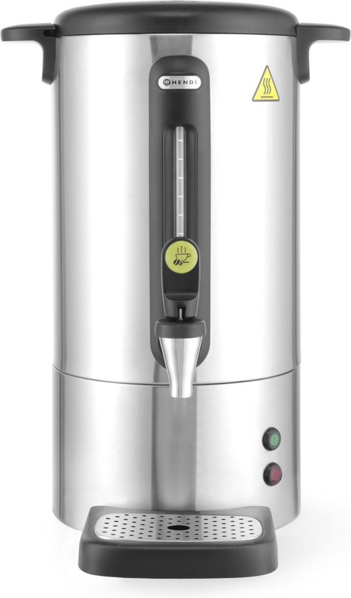 Hendi Elektrische Percolator - 14 Liter - RVS - Enkelwandige Koffiemachine Horeca