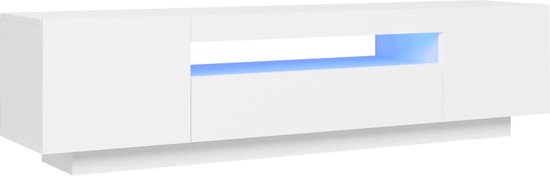 vidaXL-Tv-meubel-met-LED-verlichting-160x35x40-cm-wit