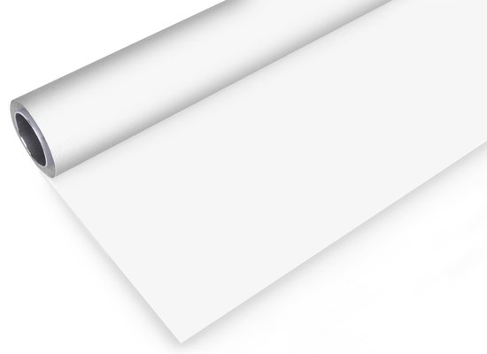 Bresser Vinyl Achtergrondrol voor Studiofotografie - 2x6M - Mat Wit