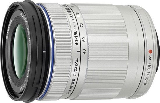 Olympus M ZUIKO Digital + ED M 40-150 mm f/4-5.6 R - Zilver