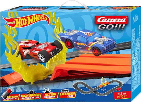 Carrera - GO!!! Hot Wheels Racebaan - 4.3 meter