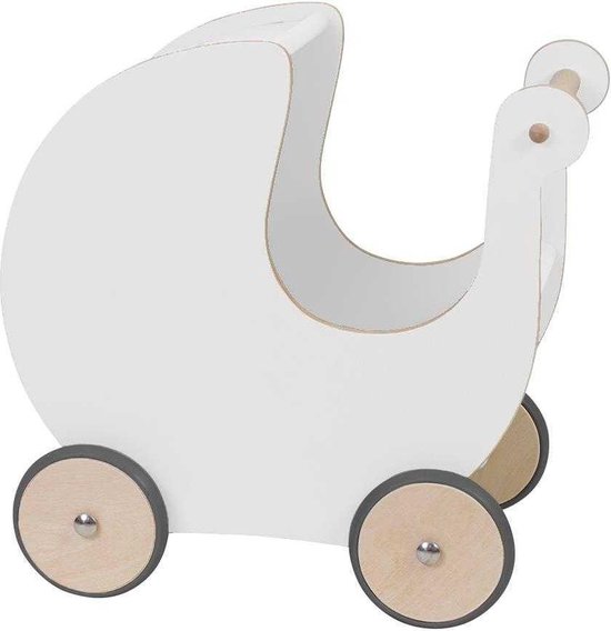 Sebra Houten Poppenwagen Wit