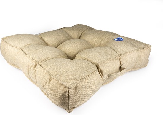 Duvoplus - Dierenkussen - Hond - Kussen Vierkant Quadri 86x86x18cm Beige - 1st