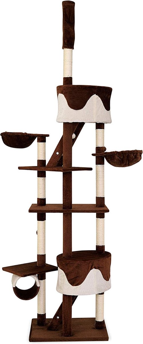kattenkrabpaal / grote klimboom - speelhuis voor katten / playhouse for cats