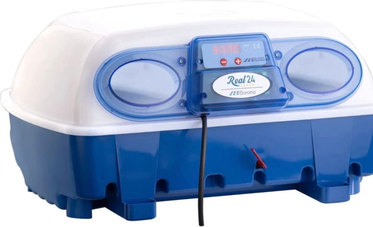 Borotto Real 24 Semi automaat (handmatig keren)- Broedmachine- Uitkomstmachine - Couveuse- Broedkast- Eieren ui laten komen- Opfokmachine