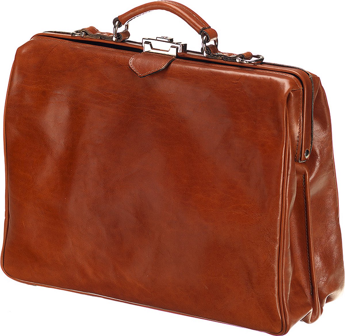 Mutsaers® Leren Laptoptas - The Classic - Werktas - Aktetas - Ecologisch Leer - Cognac - 15.6 inch