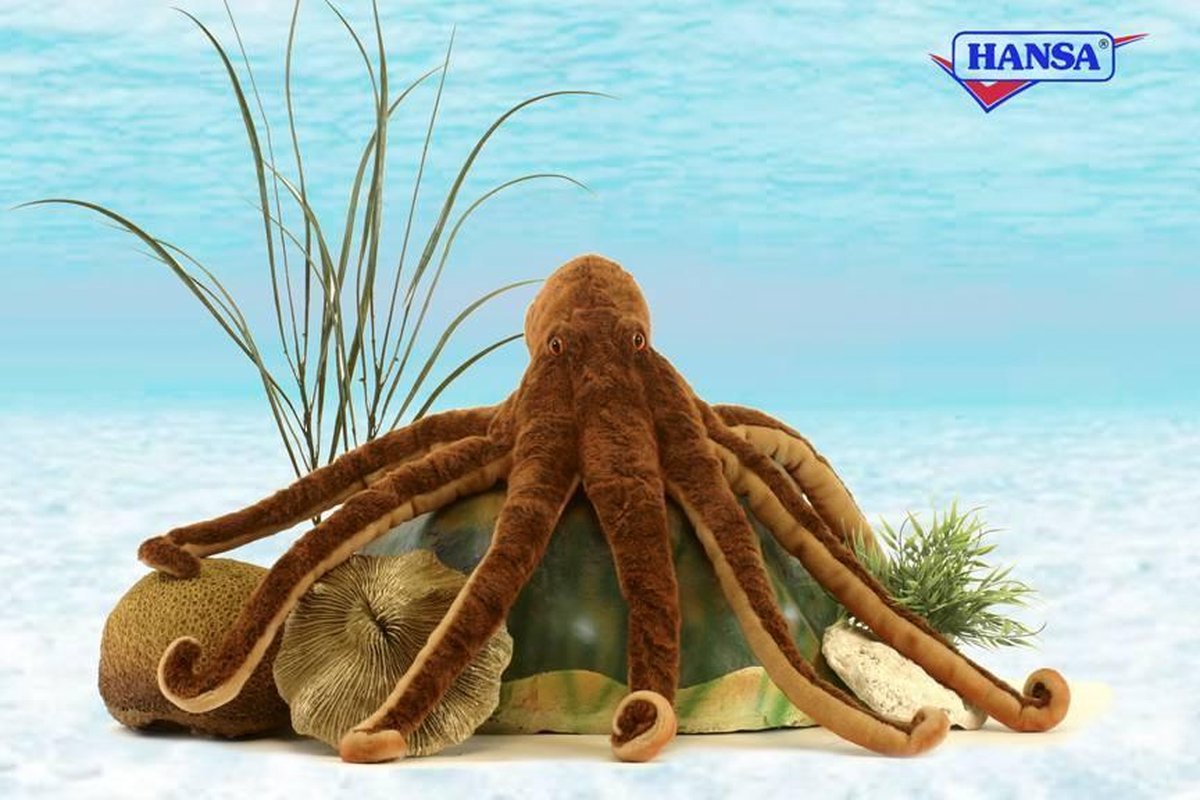 Hansa pluche octopus knuffel 70 cm