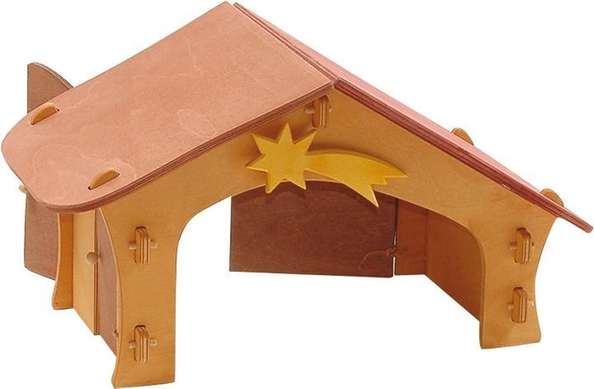 Ostheimer Kerststal met ster + vogelbord