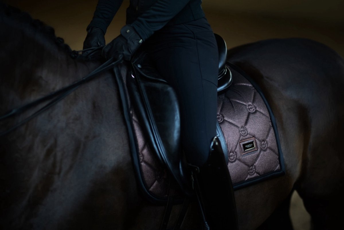 Dressage Saddle Pad Mahogany Glimmer Full