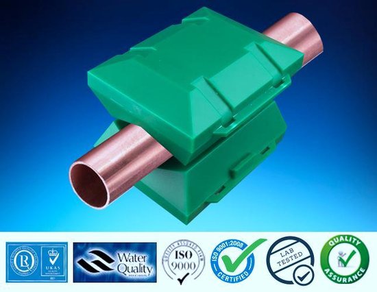 Alpine® hét waterontharder alternatief 22 Twin - Magneet antikalksysteem voor koper leidingen - Energiebesparing