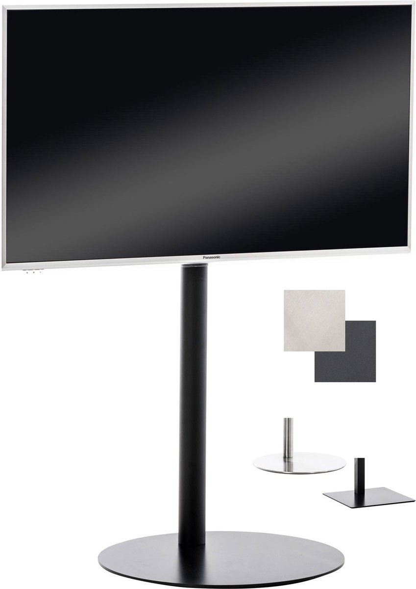 CLP Tv-standaard mat zwart rond