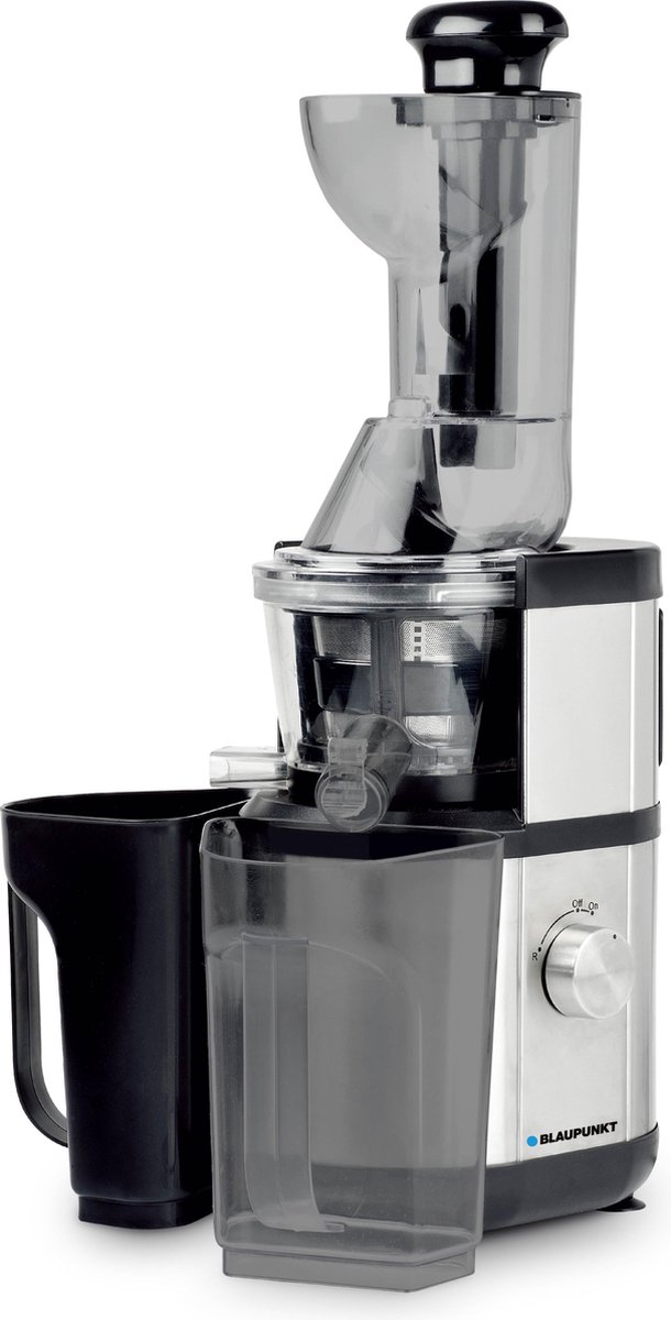 Blaupunkt SJV601 citruspers/sapmaker Sapcentrifuge Zwart, Gesatineerd staal, Transparant 400 W