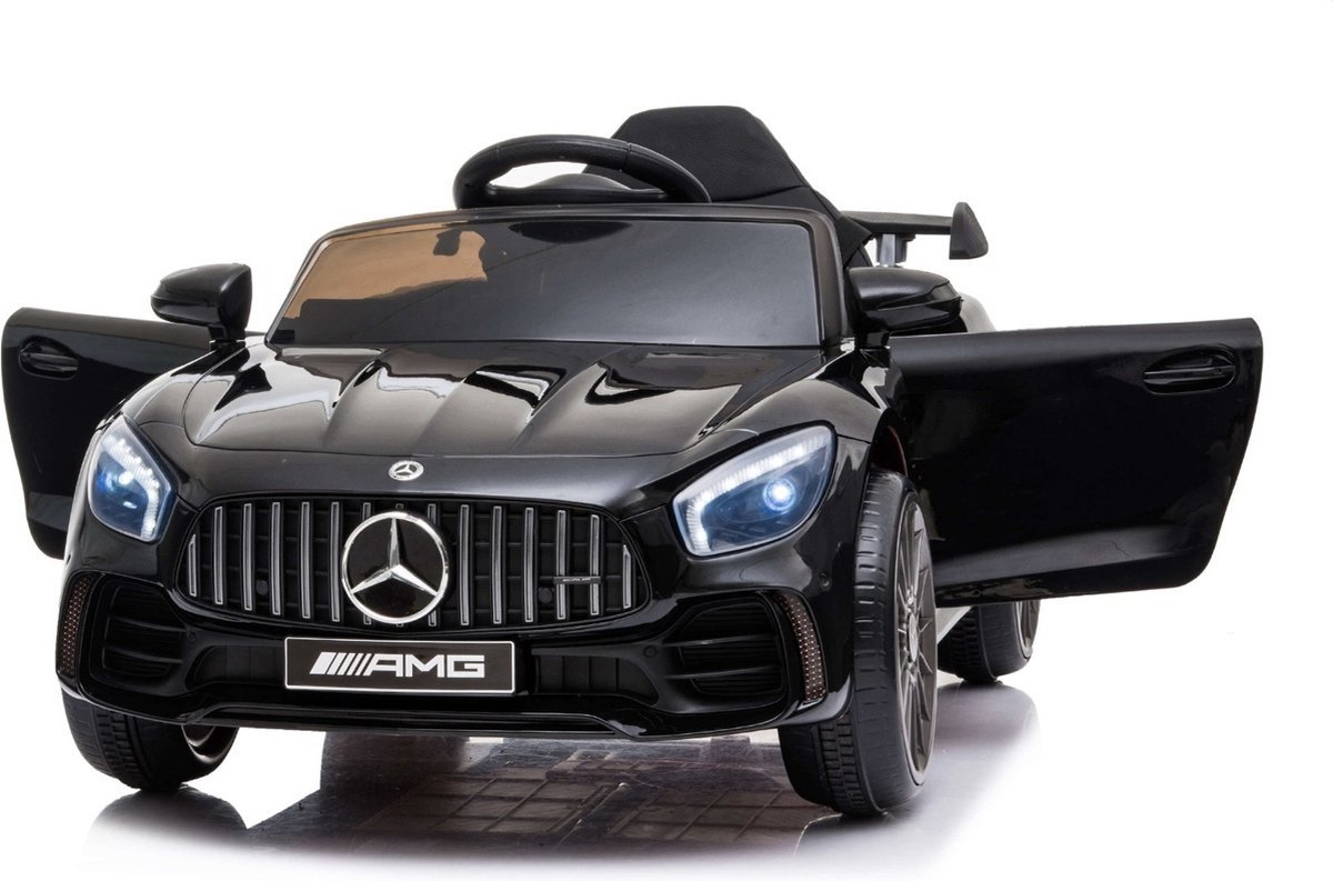 Mercedes GTR AMG - Elektrische kinderauto - met afstandsbediening - 2x25W - zwart