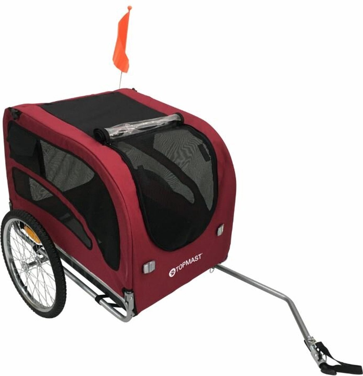 Hondenfietskar Starline Original XL - Rood - Opvouwbaar - Hondenaanhanger - Fietskar Voor Honden tot 40 KG