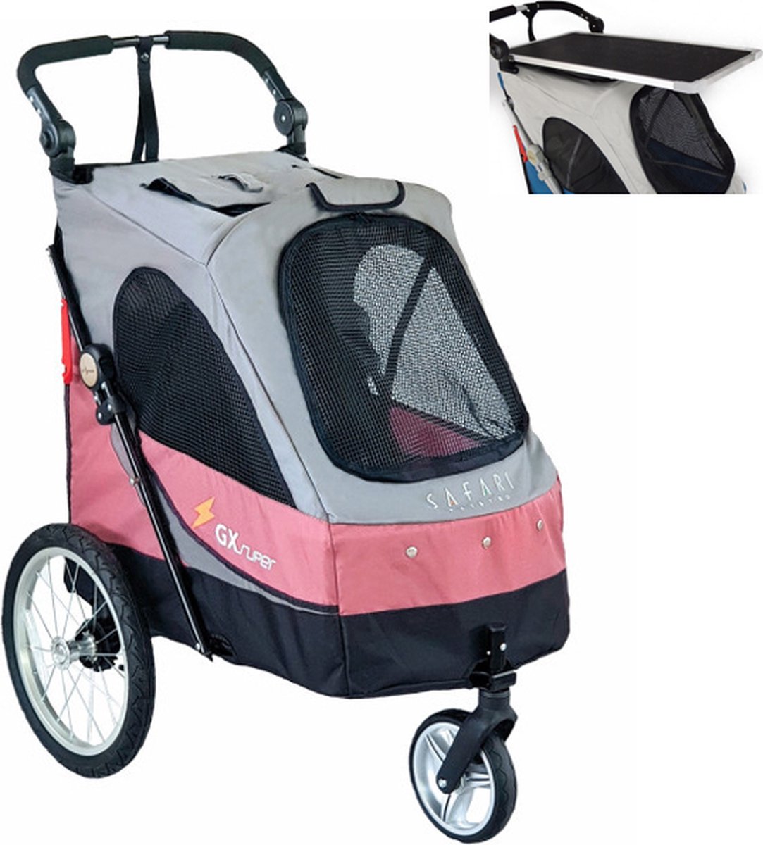 Hondenbuggy met Tafel Petstro Roze tot 30 kg
