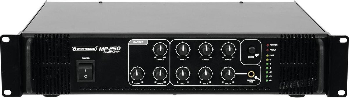 OMNITRONIC MP-250 PA Mixing Amplifier