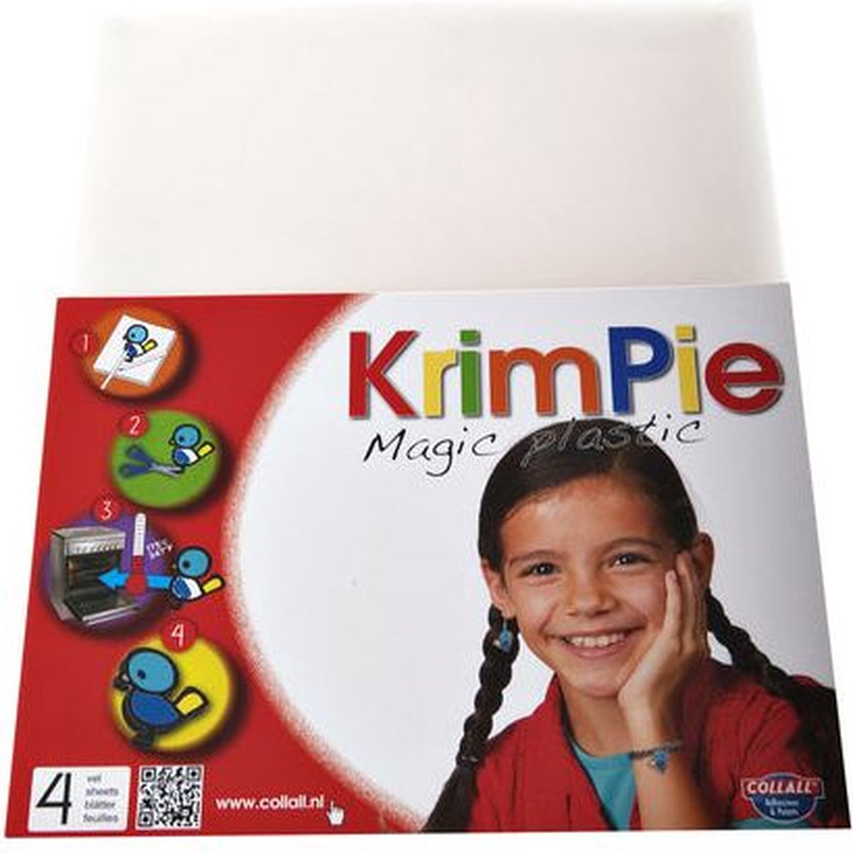 Krimpievel Collall Magic Plastic transparant set à 4 vel - 25 stuks