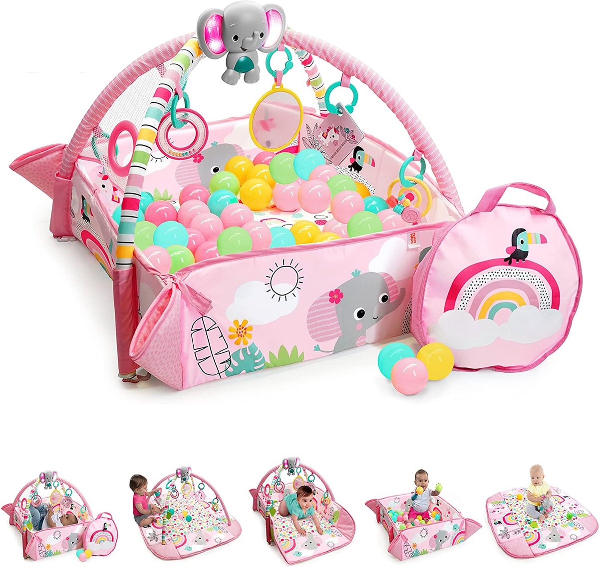 Babygym, Baby cadeau - jongen & meisje, Dierenvriendjes Speelmat, Interactief Speelgoed – Multikleuren