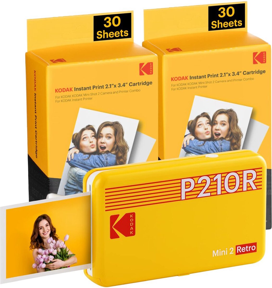 Photogrpahic Printer Kodak MINI 2 RETRO P210RYK60 Yellow