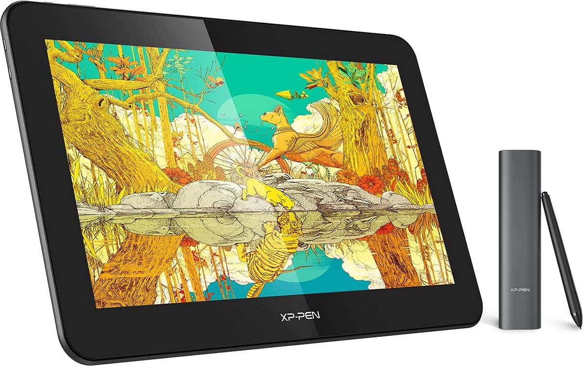 XPPen Artist Pro 16TP - Multi-touch Teken Scherm - Tekentablet - 15,6 Inch Volledig Gelamineerd 4K Scherm - 8192 Niveaus Stylus - Digitale Gum