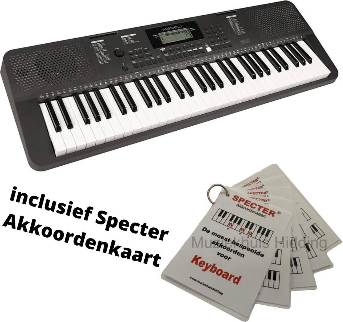 Medeli Millenium Series keyboard Met Akkoordenkaart