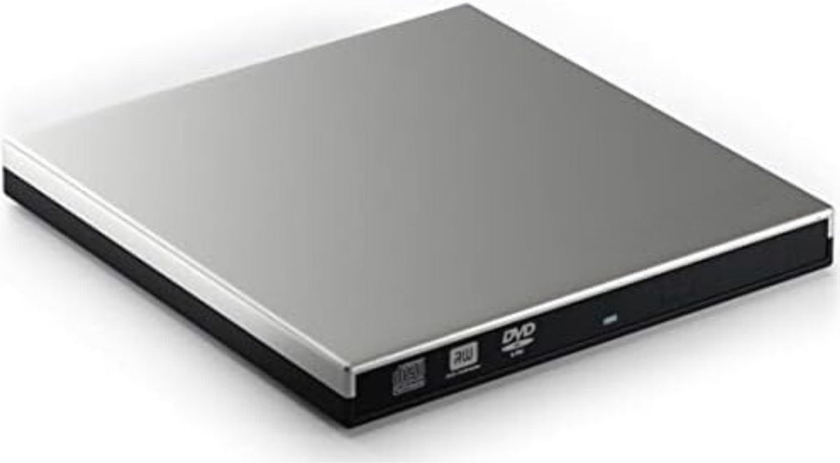 Externe DVD Speler - Externe DVD Speler voor Laptop - Externe DVD Speler en Brander - USB 3.0 external - Zilver