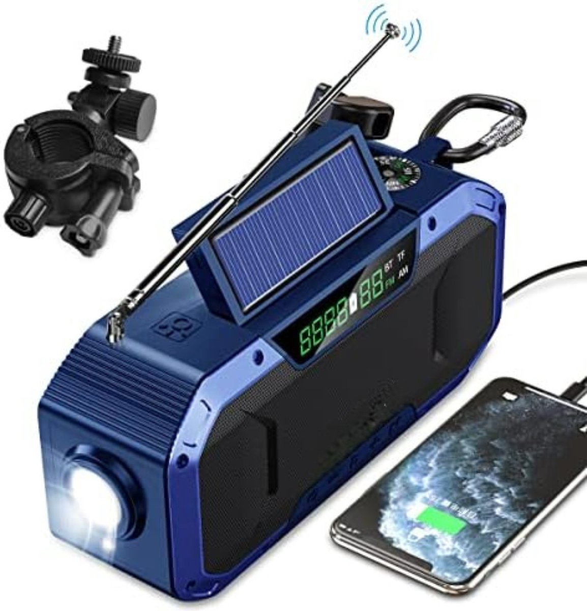 Radio Op Batterijen Voor Rampen - Radio Opwindbaar - Noodradio - Noodradio Solar Opwindbaar