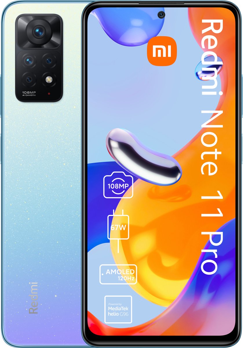 Smartphone Xiaomi Note 11 Pro Blue 64 GB 6 GB RAM 6,67"