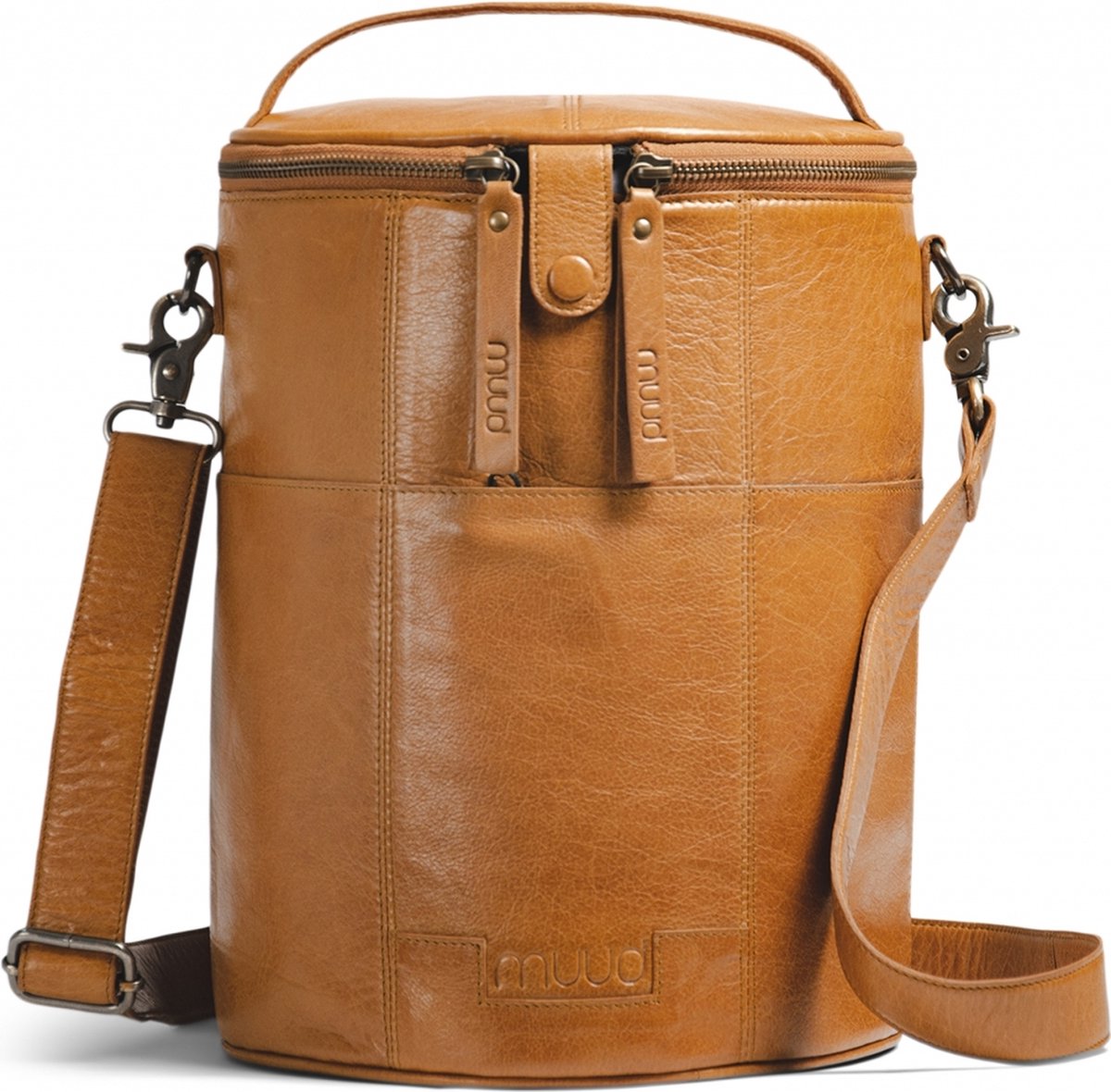 MUUD - Saturn XL -Luxe Lederen Handwerktas - Whisky