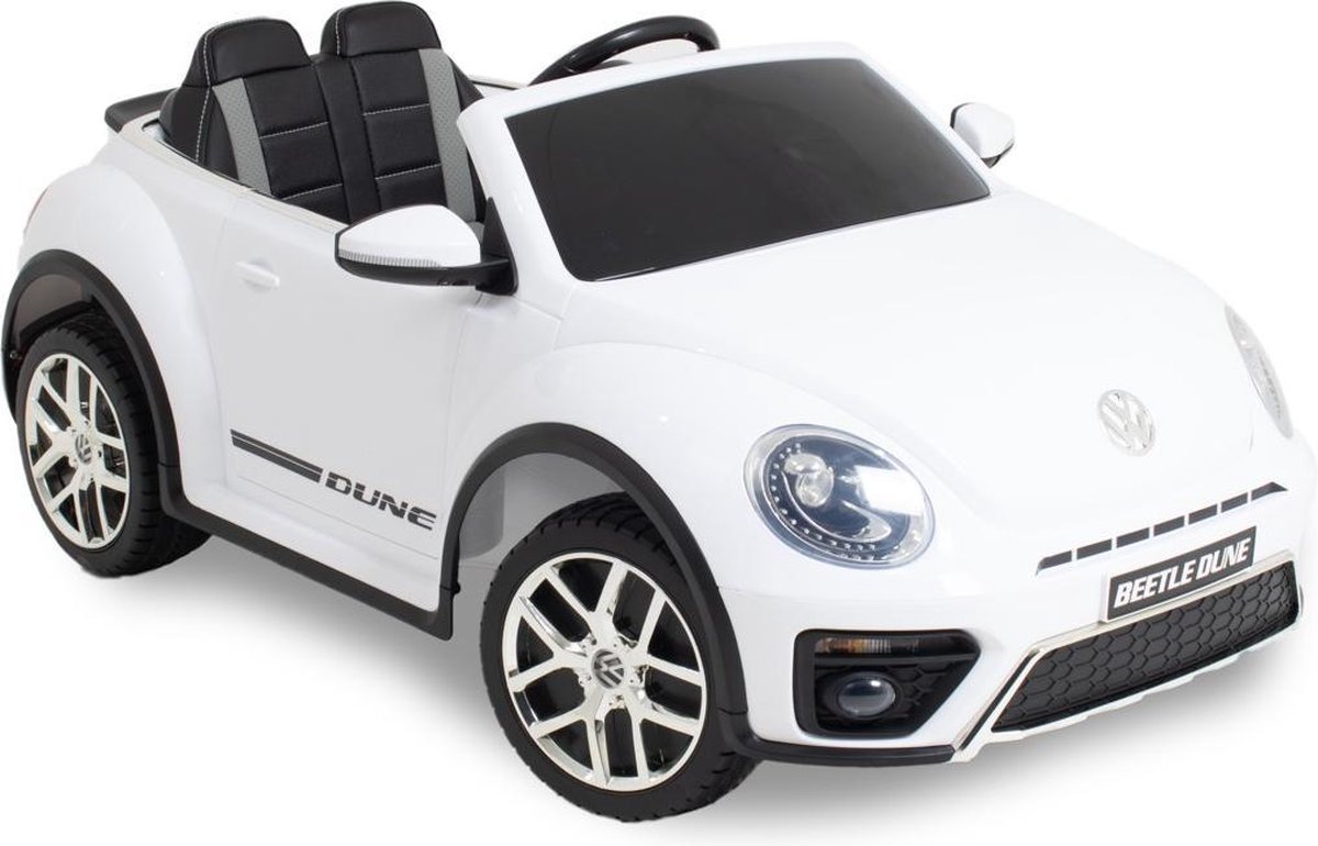 VW Dune Beetle Kinderauto – 12V – 35cm Zit Hoogte – 1-3 Jaar – Afstandsbediening – Wit